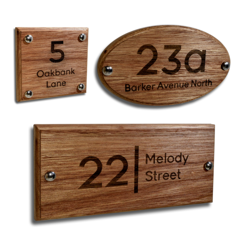 Personalised European Oak Solid Wood & Natural Welsh Slate Combination